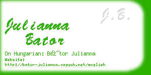 julianna bator business card